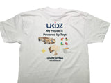 “My House is Powered by Toys and Coffee” – Ukidz Parent Fuel Tee (Adult & Youth)