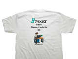 “8-Bit? Please, I Build in 3D” – PIXIO Block Builder T-Shirt (Youth & Adult Sizes)