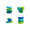 PIXIO Abstract Series AMPHIBIO - 60 Magnetic Blocks in 5 Colors + Free App