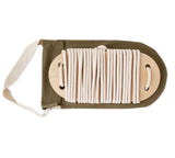 BABAI Wooden Swing with Beige Cotton Rope for 3+