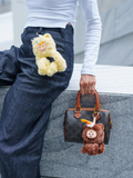 Tangle® x HiddenWooo diudiu baby Mallow Bear Vinyl Plush Pendant | Sensory Fidget Toy | Focus & Stress Relief Tool