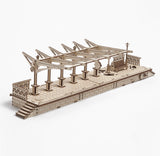 UGears Railway Platform  | 3D Wooden Mechanical Puzzles | STEM Building & Engineering Kits