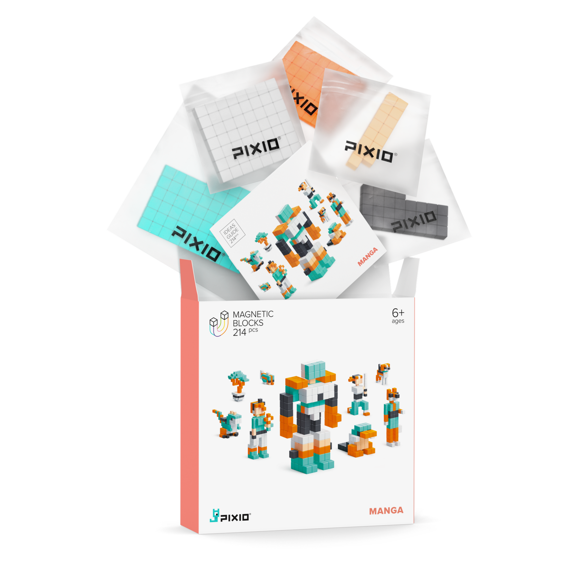 PIXIO Manga - 214 Magnetic Blocks – Ukidz Toys