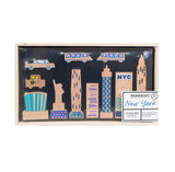 Once-Kids Wanderlust NEW YORK – Wooden Building Blocks Set | Eco Toy for Kids & Creative Construction