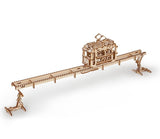 UGears Tram with Rails  | 3D Wooden Mechanical Puzzles | STEM Building & Engineering Kits