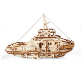 UGears Tugboat | 3D Wooden Mechanical Puzzles | STEM Building & Engineering Kits