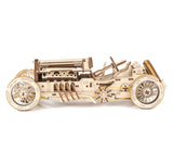 UGears U-9 Grand Prix Car | 3D Wooden Mechanical Puzzles | STEM Building & Engineering Kits