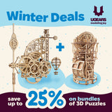 UGears Aero & Sky Watcher Tourbillon Table Clock Set