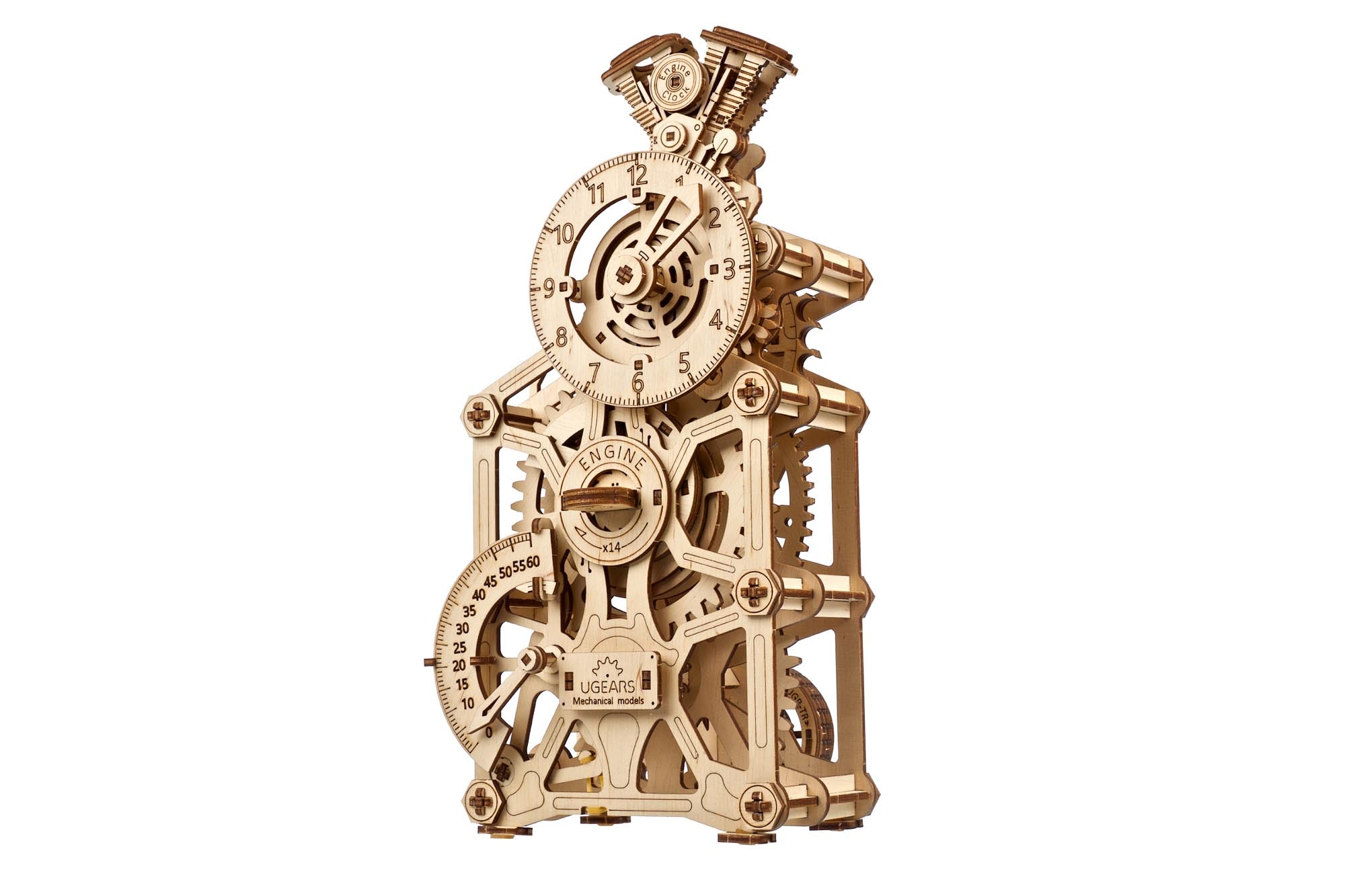 Clock Model Kit Engine Clock Mechanical Model Kit - 3D Wooden Mechanical Puzzles | STEM ...