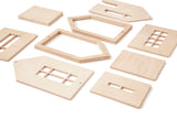 BABAI Wooden Dollhouse w Magnets Size S Natural Color 3+