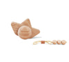 BABAI Wooden Ship in Natural Finish - Push and Pull along Toy for 2+