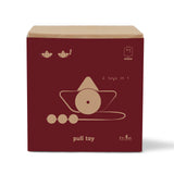 BABAI Wooden Ship in Natural Finish - Push and Pull along Toy for 2+