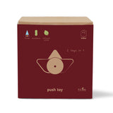 BABAI Wooden Ship in Natural Finish - Push and Pull along Toy for 2+