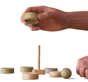 BABAI Wooden Balancing Game DARUMA in Khaki Color 3+