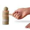 BABAI Wooden Balancing Game DARUMA in Khaki Color 3+