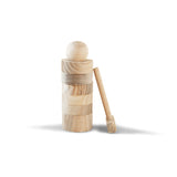 BABAI Wooden Balancing Game DARUMA in Natural Finish 3+