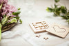 BABAI Wooden Tic-Tac-Toe "Love is..." Game Set in a Box on Magnets