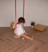 BABAI Wooden Swing with Pink Cotton Rope for 3+ Lifestyle 2