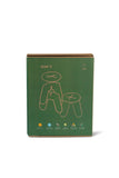 BABAI Wooden Kids Stool X in Khaki Color for 18m-7yrs