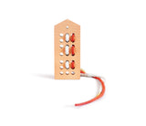 BABAI Wooden Lacing Toy "21" in Terra Color for 3+