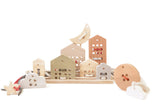 BABAI Wooden Lacing Toys Set in Pastel Colors for 3+