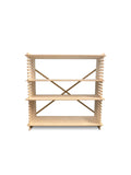 BABAI Wooden Standing Shelf in Natural Finish