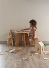 BABAI Kids Wooden Table in Natural Finish for 18m-7yrs