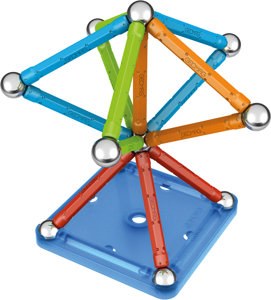 Geomag Confetti 68 Magnetic Building Set – 35-Piece STEM Construction ...