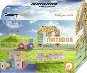 MATADOR Themeworld Country Maker Explorer 37 pcs Wooden Construction Set 5+ age