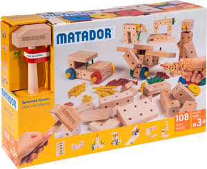 MATADOR Maker M108 108 pcs Wood Building Set 3+ age