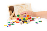 Once-kids Eco-bricks Bamboo 45pcs + felt