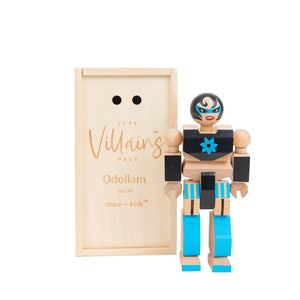 Once Kids Wood Action Figure Playhard Villains #4 Odollam