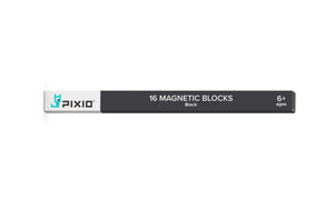 PIXIO 16 black magnetic blocks compatible with any PIXIO set