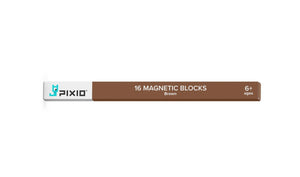 PIXIO 16 brown magnetic blocks compatible with any PIXIO set