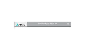 PIXIO 16 grey magnetic blocks compatible with any PIXIO set
