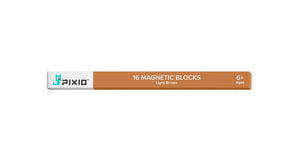 PIXIO 16 light-brown-magnetic blocks compatible with any PIXIO set