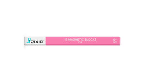 PIXIO 16 pink magnetic blocks compatible with any PIXIO set