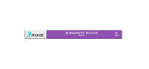 PIXIO 16 violet magnetic blocks compatible with any PIXIO set