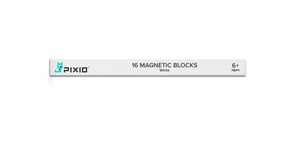 PIXIO 16 white magnetic blocks compatible with any PIXIO set