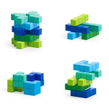 PIXIO Abstract Series AMPHIBIO 60 Magnetic Blocks in 5 colors, 6+ ages