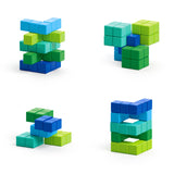PIXIO Abstract Series AMPHIBIO 60 Magnetic Blocks in 5 colors, 6+ ages