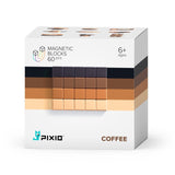 PIXIO Abstract Series COFFEE 60 Magnetic Blocks in 4 colors, 6+ ages