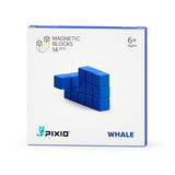 PIXIO Magnetic Blocks Color Series Animals Blue Whale Box