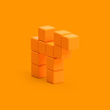 PIXIO Magnetic Blocks Orange Camel Color Series