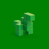 PIXIO Magnetic Blocks Color Series Animals Green Dinosaur