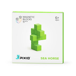 PIXIO Magnetic Blocks Light Green Sea Horse Color Series