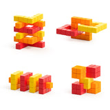 PIXIO Abstract Series LAVA 60 Magnetic Blocks in 3 colors 6+ ages