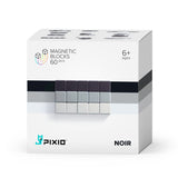 PIXIO Abstract Series NOIR 60 Magnetic Blocks in 3 colors, 6+ ages