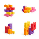 PIXIO Abstract Series PIXOPLASMA 60 Magnetic Blocks in 5 colors, 6+ ages