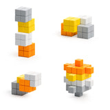 PIXIO Abstract Series RETROFUTURISM 60 Magnetic Blocks in 4 colors, 6+ ages